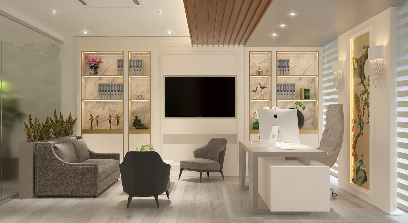 Thiết kế, thi công nội thất văn phòng Anh Sơn – Ba Đồn